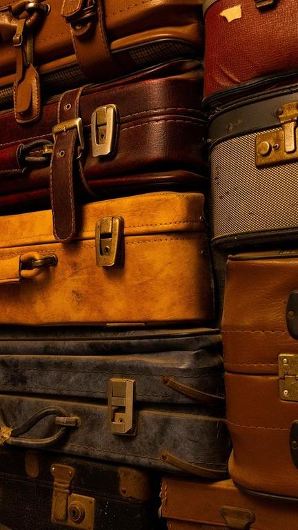 Travel luggage arranged together